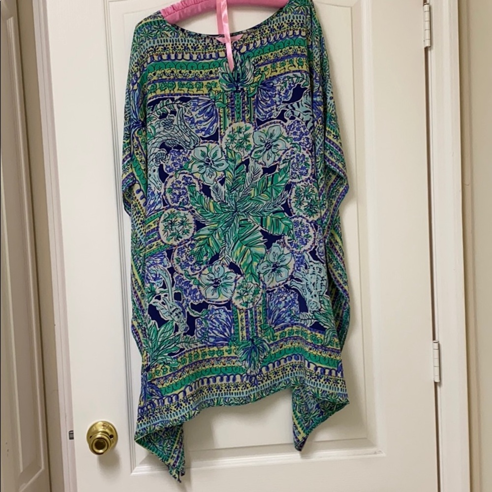 Silk jungle tiger caftan